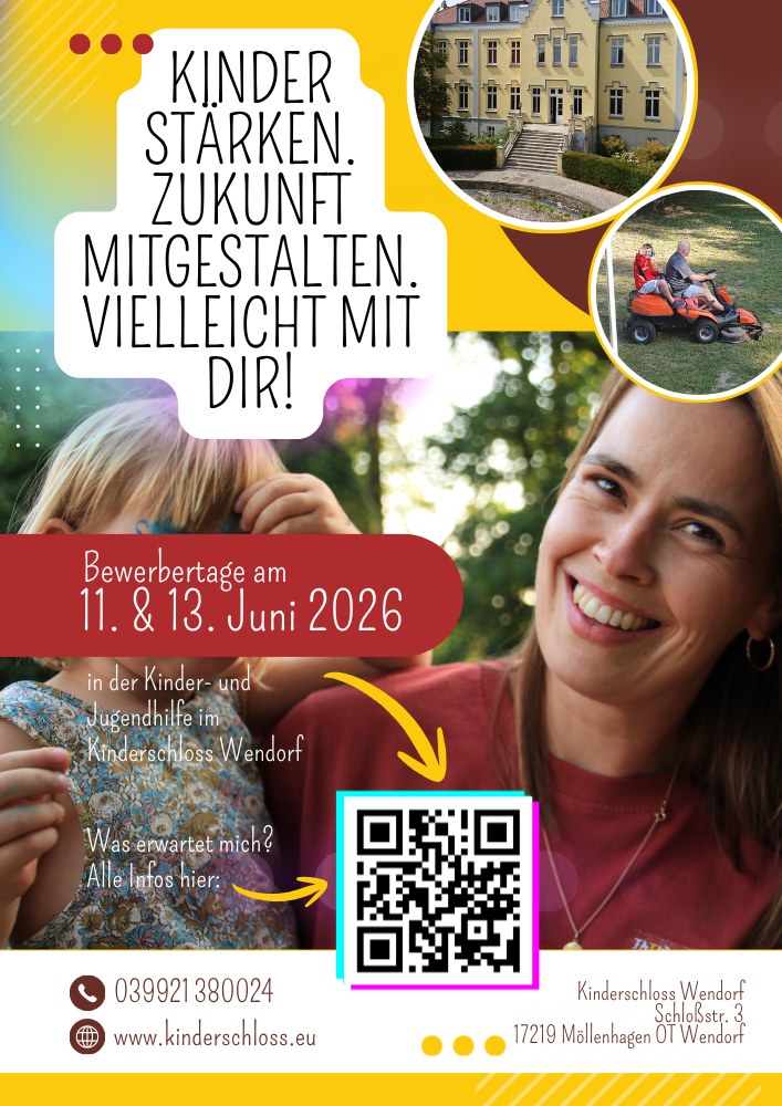 Vorderseite des Bewerbertag-Flyers